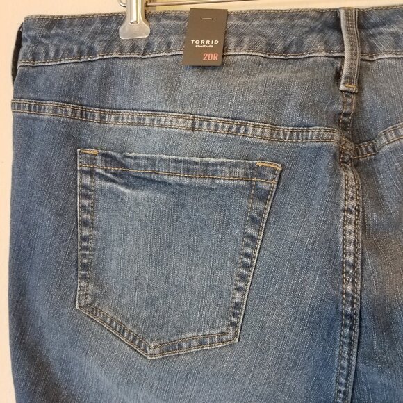 Torrid Jeans Perfect Boyfriend Ankle Vintage Stretch 20R Devil's Advocate NWT - Picture 6 of 7